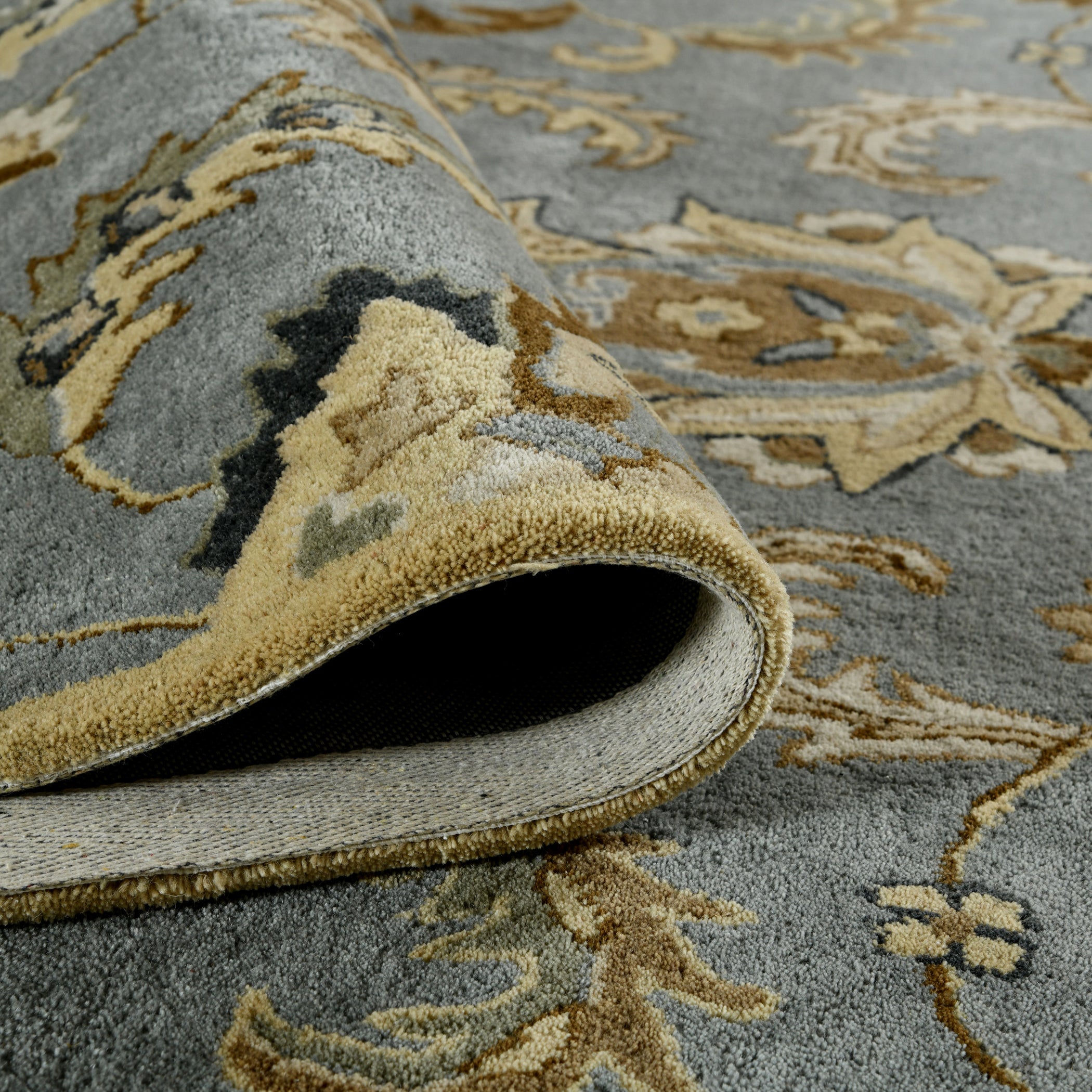 Luxury Handcrafted Floral Area Rug - 4x6, Premium 100% New Zealand Wool, Anti-Skid & Anti Slip Carpet , Ideal for Bedroom, Living Room, and Dining Room, Kids Room, Office | Saraswati Global Rug