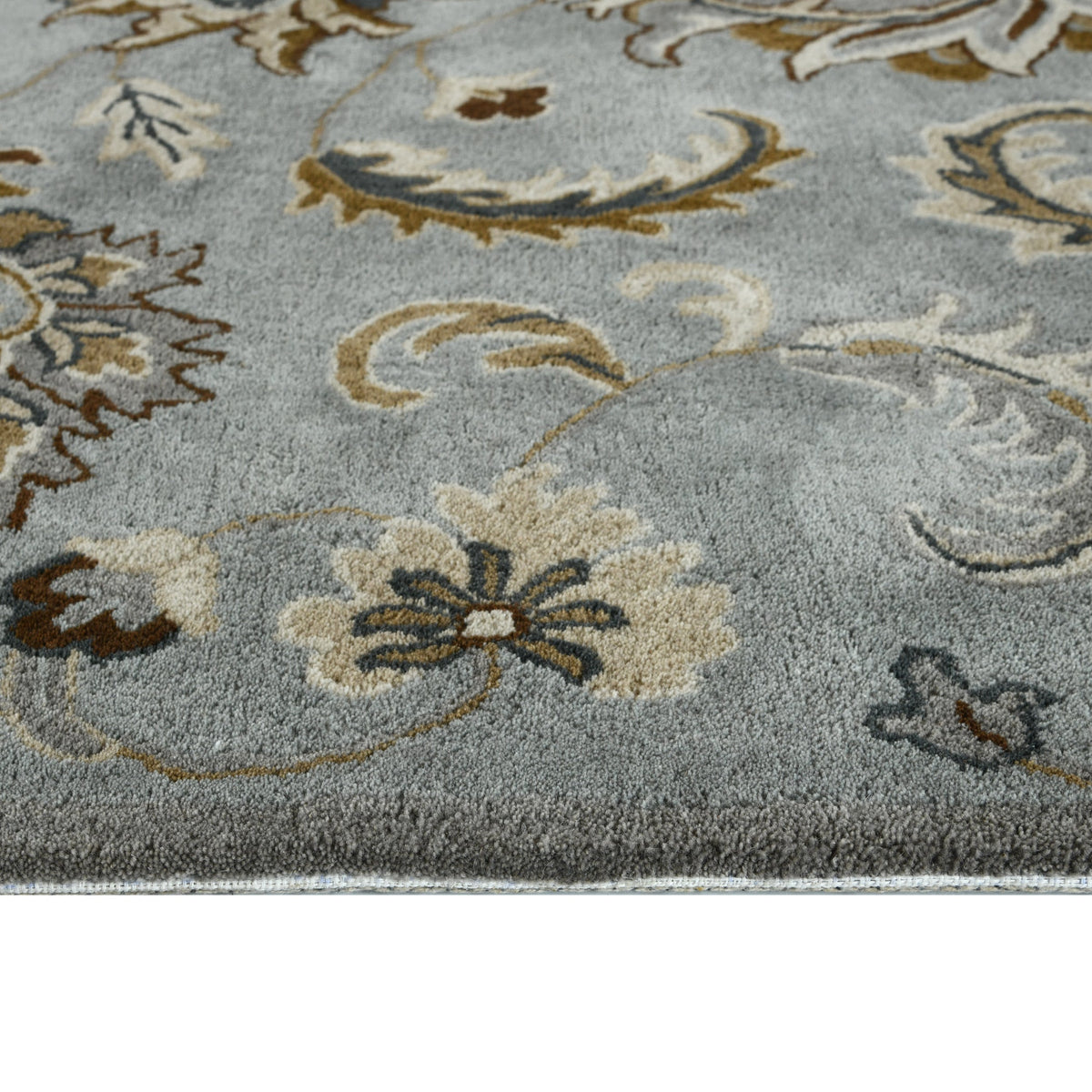 Luxury Handcrafted Floral Area Rug - 4x6, Premium Wool, Anti-Skid & Anti Slip Cotton Backing Carpet , Ideal for Bedroom, Living Room, and Dining Room, Kids Room, Office | Saraswati Global Rug Saraswati Global