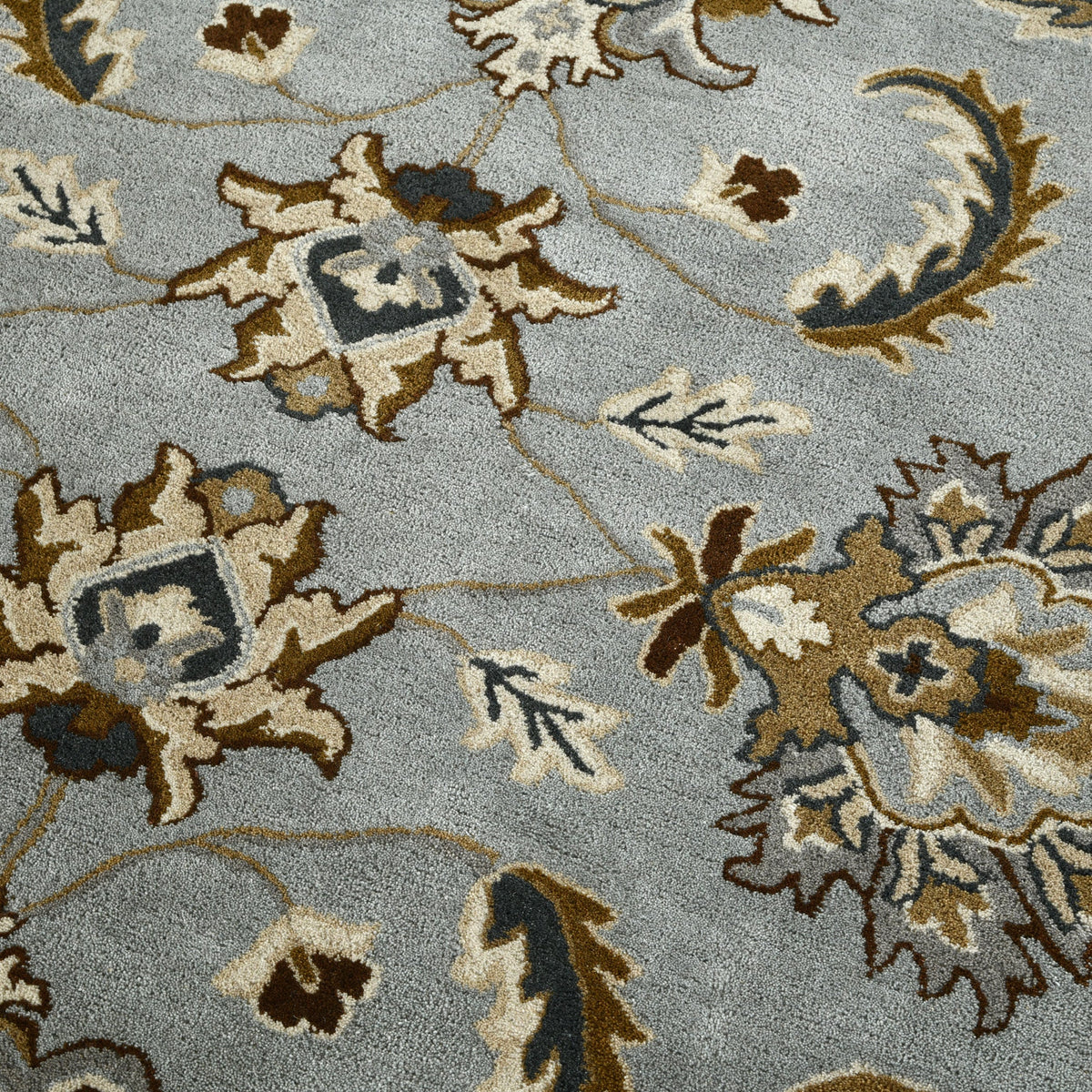 Luxury Handcrafted Floral Area Rug - 4x6, Premium Wool, Anti-Skid & Anti Slip Cotton Backing Carpet , Ideal for Bedroom, Living Room, and Dining Room, Kids Room, Office | Saraswati Global Rug Saraswati Global