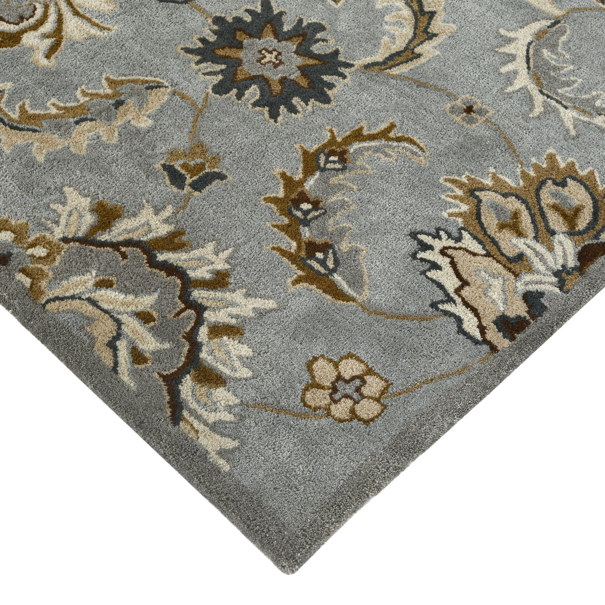Saraswati Global Rug Luxury Handcrafted Floral Area Rug - 8x10 Feet, Premium Wool, Anti-Skid & Anti Slip Cotton Backing Carpet , Ideal for Bedroom, Living Room, and Dining Room, Kids Room, Office. Saraswati Global