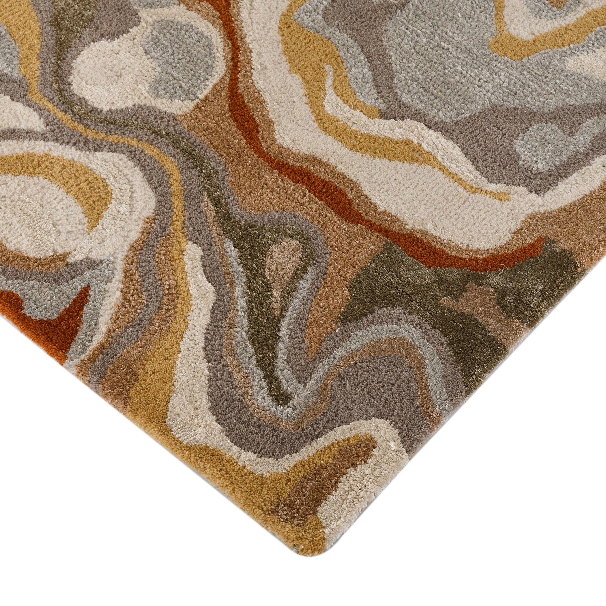 Saraswati Global Rug, Handmade Rug, Wool Area Rug, 8x10 Feet, Anti Slip & Anti Skid Baking Carpet, Modern Rug, Ideal for Bedroom, Living Room, and Dining Room, Kids Room, Office Rug. Saraswati Global