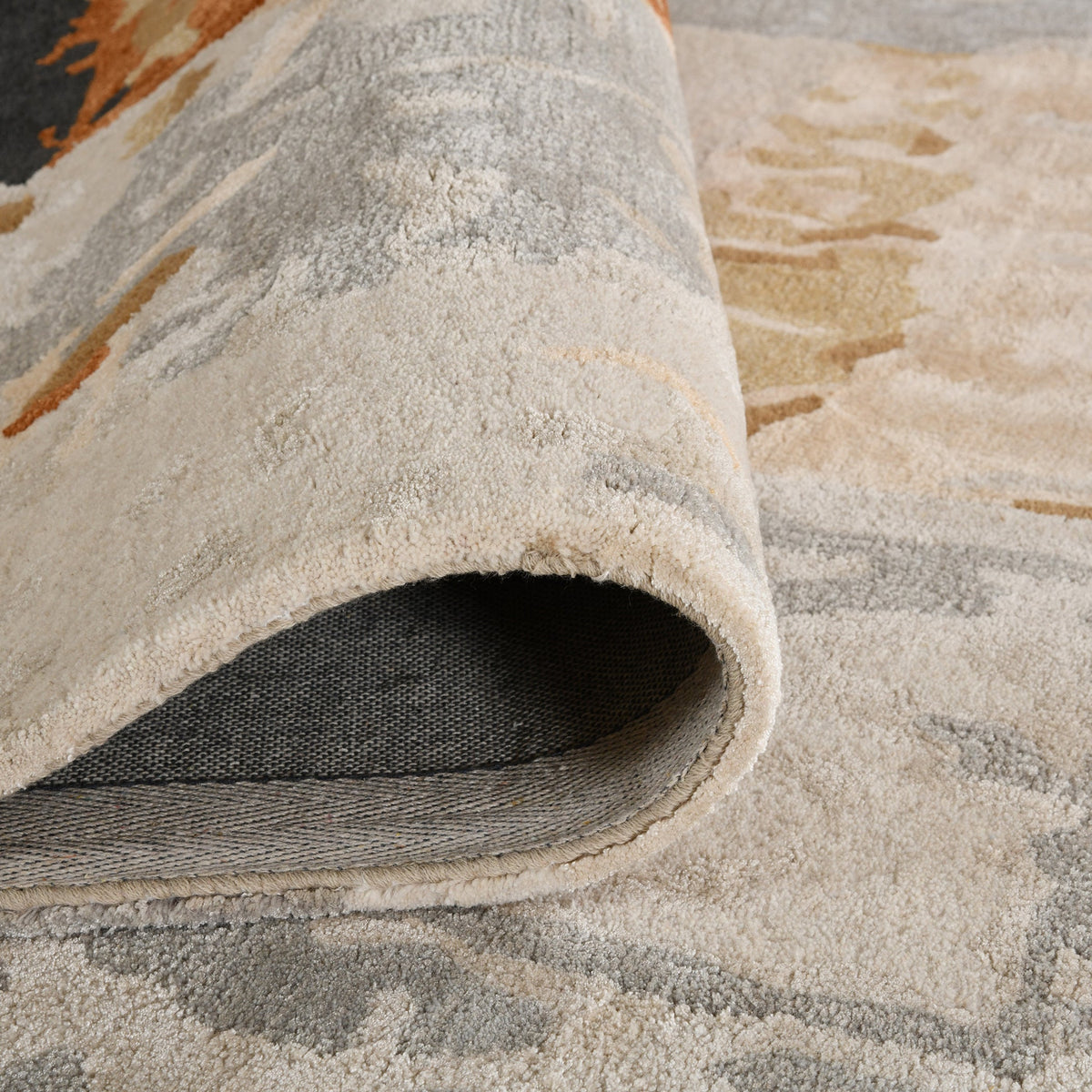 Saraswati Global Rug, Handcrafted Rug, Wool Area Rug, 8x10 Feet, Anti Slip & Anti Skid Baking Carpet, Modern Rug, Ideal for Bedroom, Living Room, and Dining Room, Kids Room, Office Rug. Saraswati Global