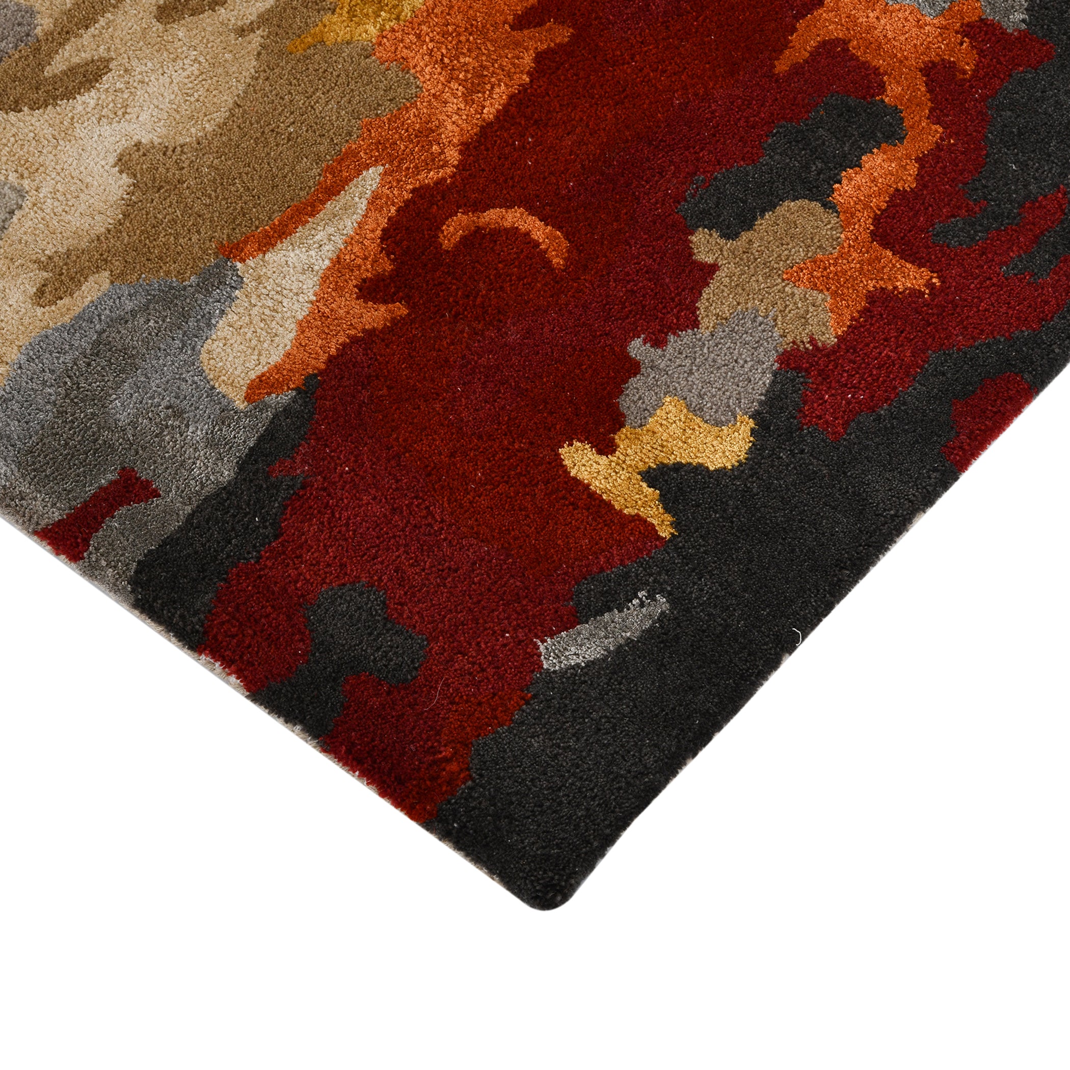 Cubsim Collection Handmade Rug, Wool Area Rug, 5x8 Neutral Design Rug, Anti Slip & Anti Skid Baking Carpet, Indian Rug, Modern Rug, Ideal for Bedroom, Living Room, and Dining Room, Kids Room, Office Rug, Saraswati Global Rug. Saraswati Global