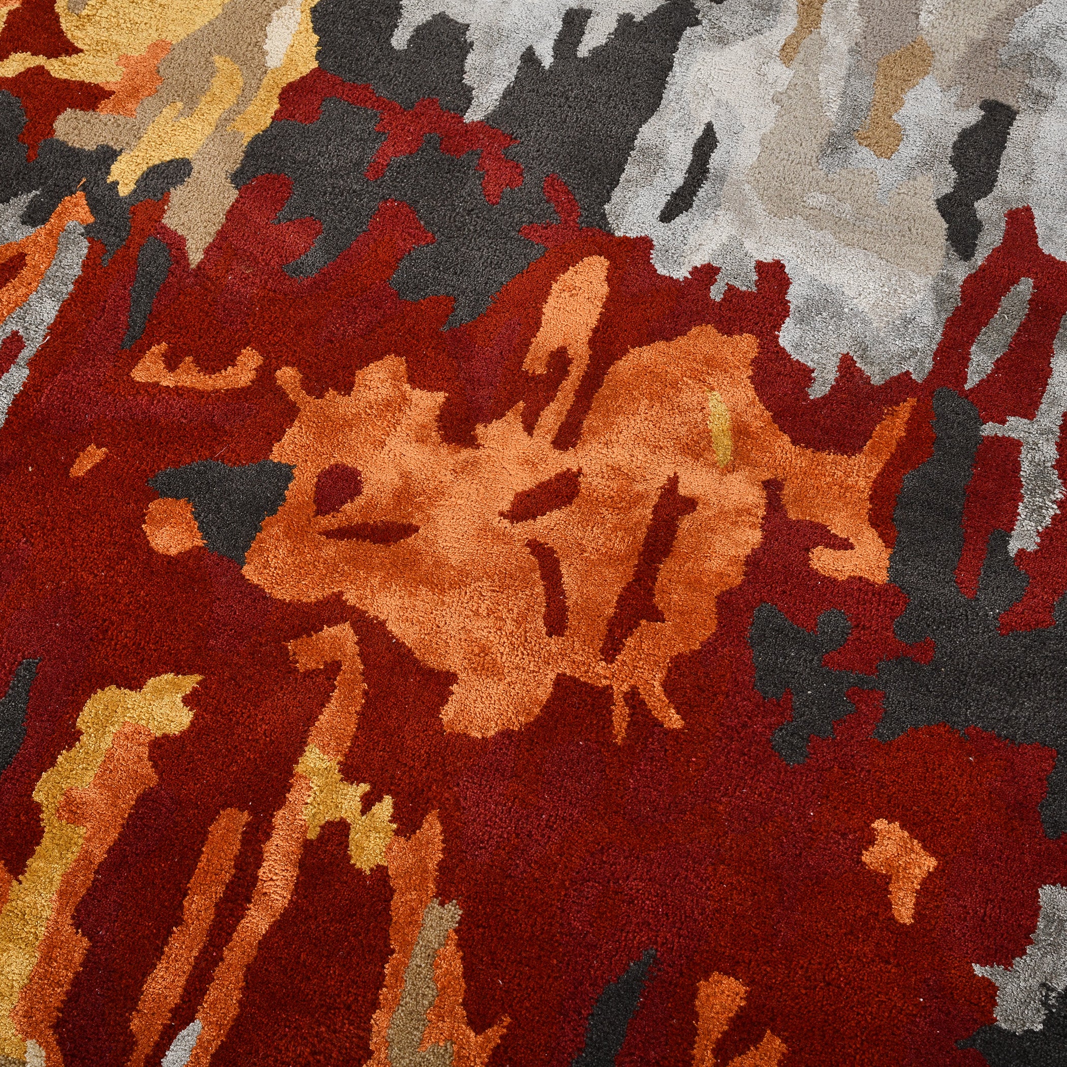 Cubsim Collection Handmade Rug, Wool Area Rug, 5x8 Neutral Design Rug, Anti Slip & Anti Skid Baking Carpet, Indian Rug, Modern Rug, Ideal for Bedroom, Living Room, and Dining Room, Kids Room, Office Rug, Saraswati Global Rug. Saraswati Global
