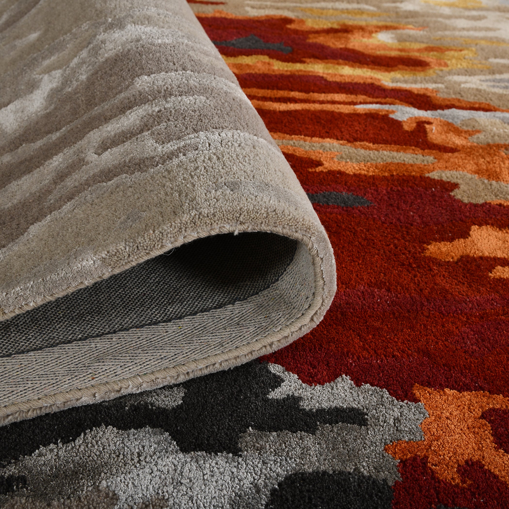 Cubsim Collection Handmade Rug, Wool Area Rug, 5x8 Neutral Design Rug, Anti Slip & Anti Skid Baking Carpet, Indian Rug, Modern Rug, Ideal for Bedroom, Living Room, and Dining Room, Kids Room, Office Rug, Saraswati Global Rug. Saraswati Global