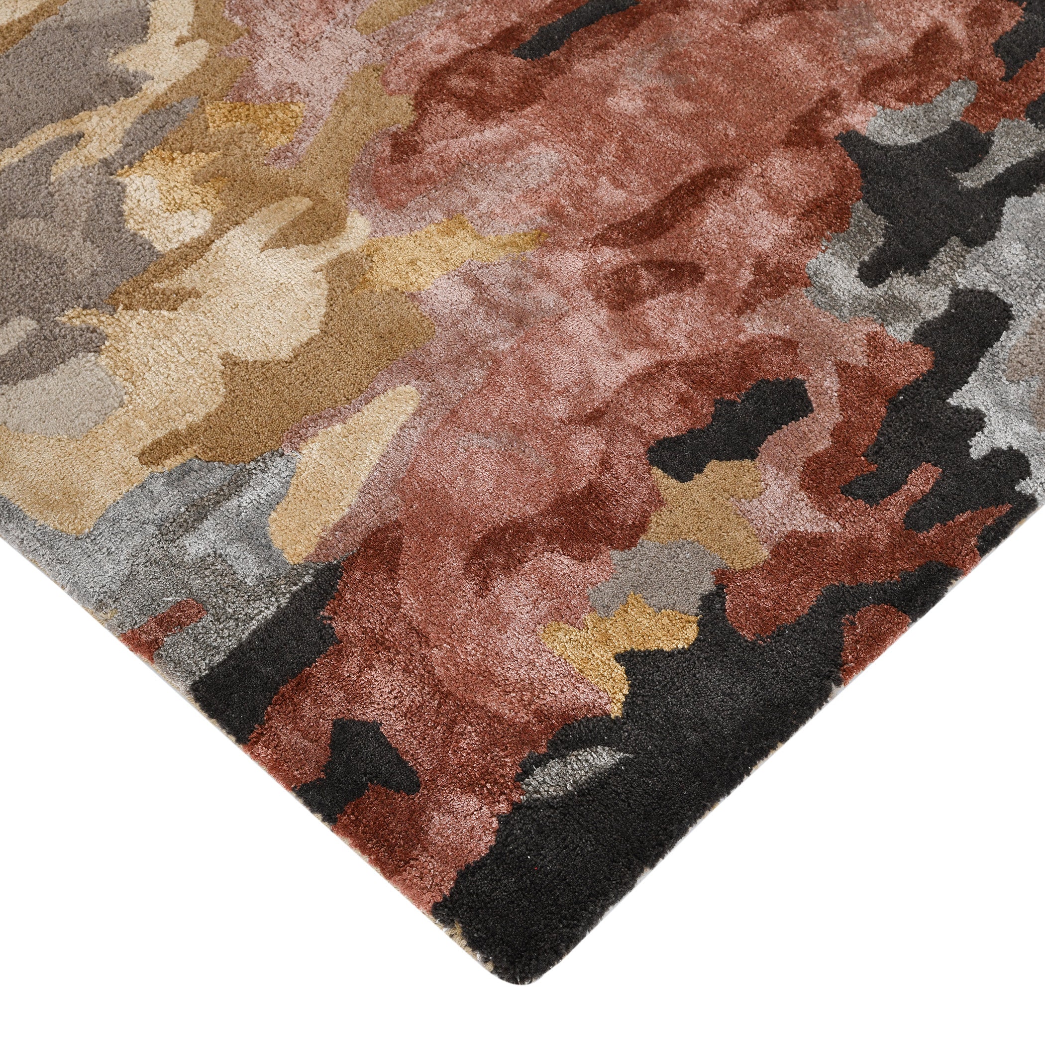 Saraswati Global Rug , Handmade Area Rug, 8x10 Feet, Wool & Viscose Rug, Luxurious Anti-Skid & Anti Slip Backing Carpet , Ideal for Bedroom, Living Room, and Dining Room, Kids Room, Office Rug.