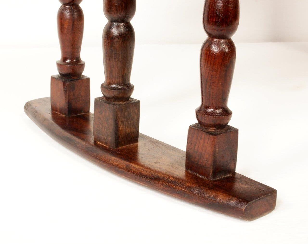 Sheesham Wood Breakfast Table | Laptop Table - Walnut Finish - Ouch Cart