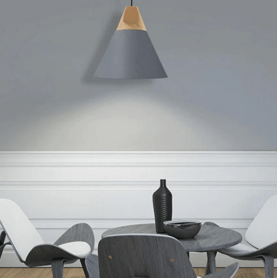 Modern Conical Nordic Pendant Light For Cafe & Bars With LED Bulb 1PC - Ouch Cart