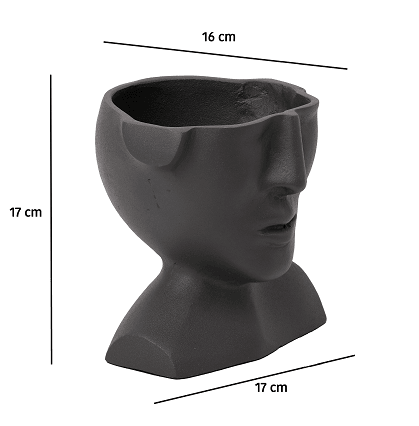 Mystique Facial concrete Planter - Ouch Cart