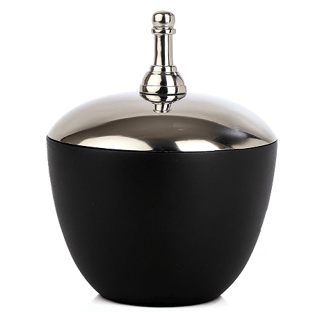 Shogi Knght Storage Box Large in Silver & Black - Ouch Cart