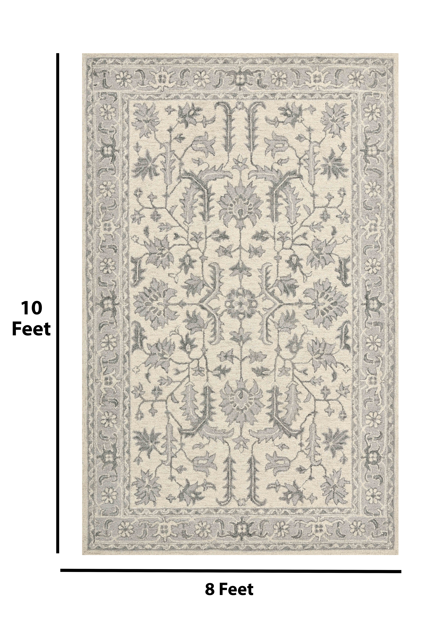 Saraswati Global Rug, Home Decorative Rug, Wool Area Rug, 8x10 Feet, Anti Slip & Anti Skid Baking Carpet, Modern Rug, Ideal for Bedroom, Living Room, and Dining Room, Kids Room, Office Rug. Saraswati Global