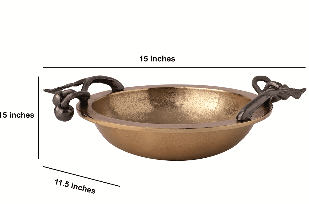 Cherry Vine Black Décorative Bowl Set - Ouch Cart