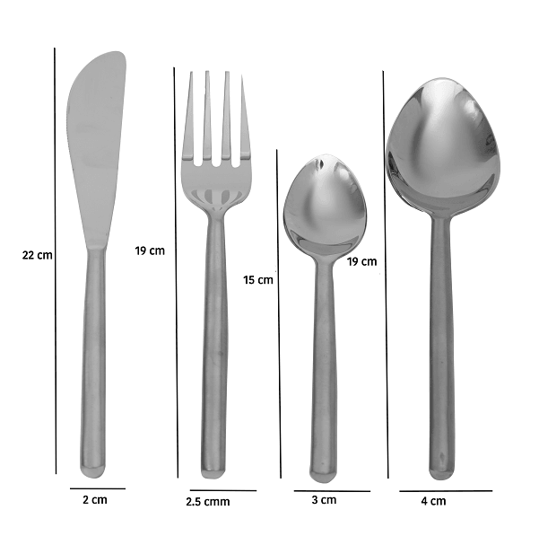 Radiant Reflections Silver Cutlery Set of 16 - Ouch Cart