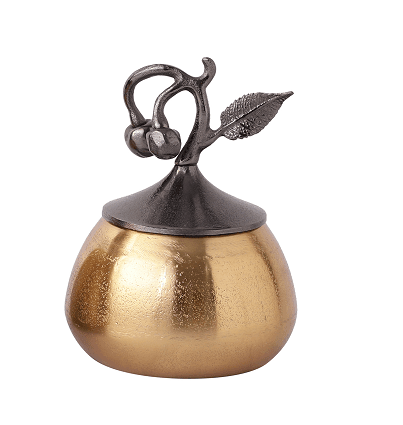 Cherry Vine Gold Décorative Medium Box - Ouch Cart