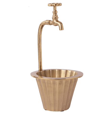Graceful Grey Curve Plant Stand - Ouch Cart