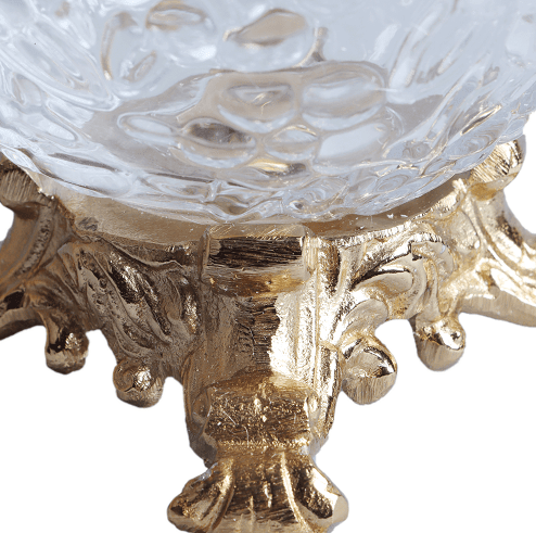 Four Legged Aristocrat's Glass Bowl (Gold) - Ouch Cart