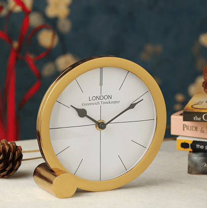 Langston Gold Table Clock - Ouch Cart