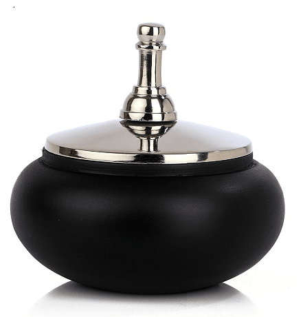 Shogi Storage Box Medium in Silver & Black - Ouch Cart