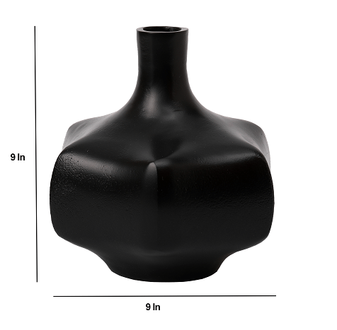 Verdant Metal Black Vase