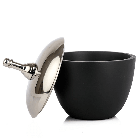 Shogi Knght Storage Box Large in Silver & Black - Ouch Cart