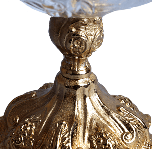 Flower Aristrocrat's Glass Bowl (Gold)