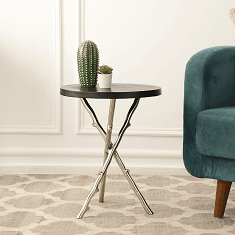 Bamboo Table Silver - Ouch Cart