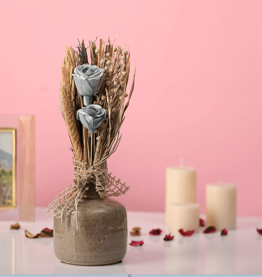 Lea Dried Ocean Blue Small Vase - Ouch Cart