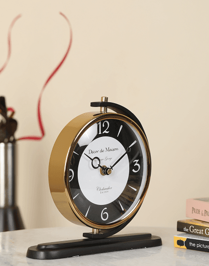 Aleksi Table clock Black - Ouch Cart