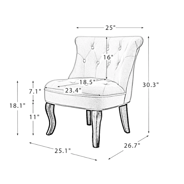 DONATA ACCENT CHAIR - Ouch Cart