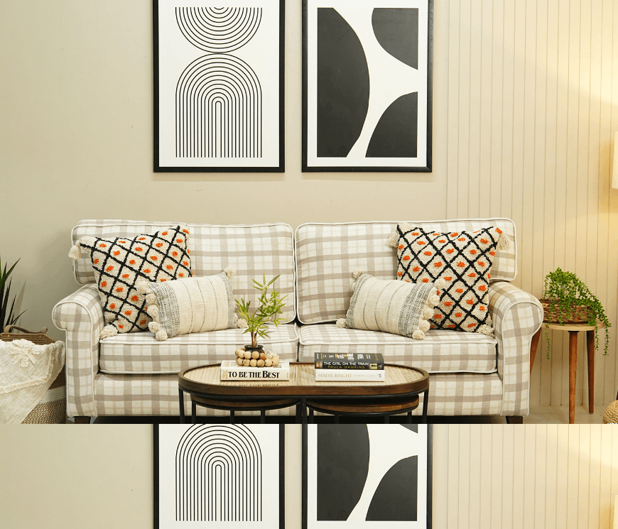 Bailey 3 Seater Fabric Sofa - Ouch Cart