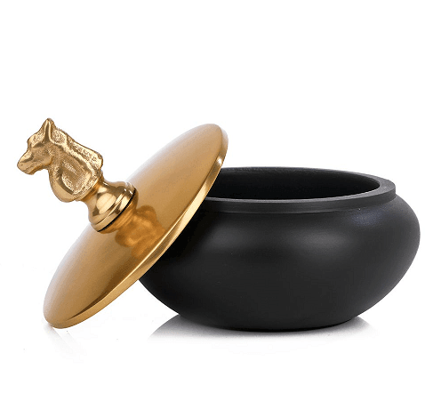 Shogi Storage Box Large in Gold & Black - Ouch Cart