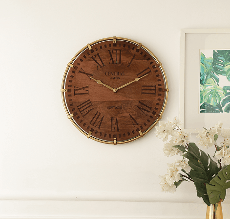 Timberland Gold Wall Clock - Ouch Cart