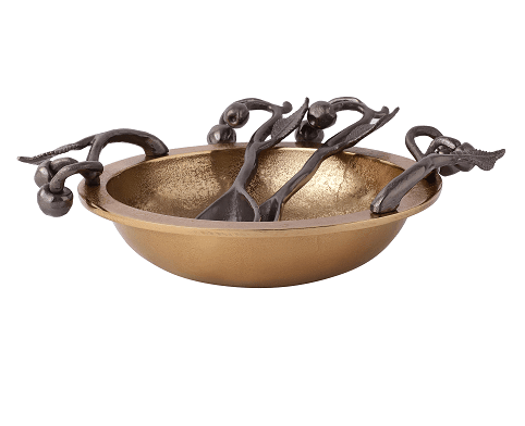Cherry Vine Black Décorative Bowl Set - Ouch Cart