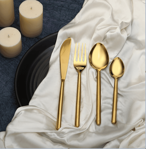 Radiant Reflections Gold Cutlery Set - Ouch Cart