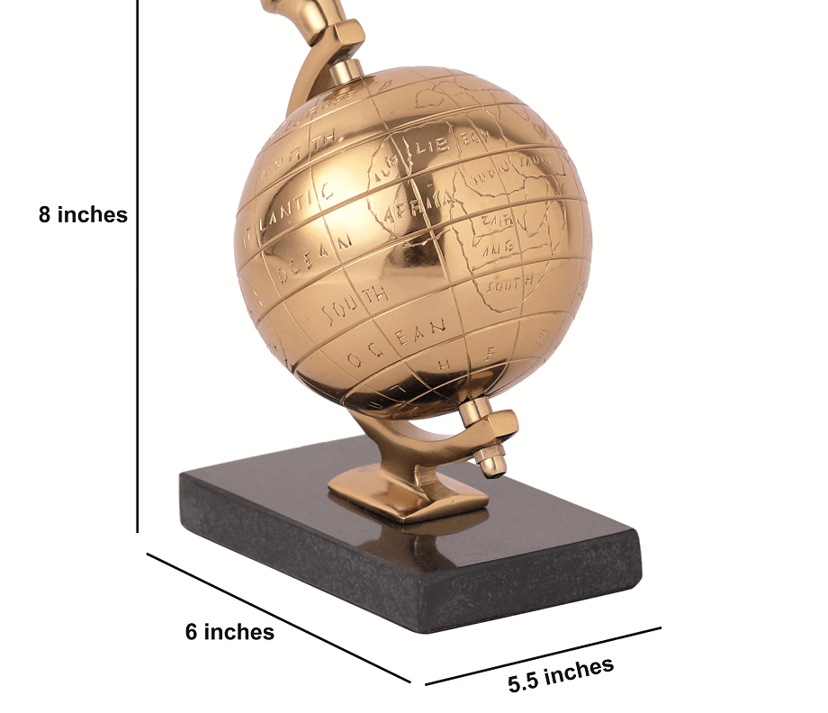 Miniature Metal Earth Gold with Black Marble Base - Ouch Cart