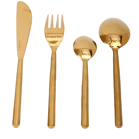 Radiant Reflections Gold Cutlery Set - Ouch Cart