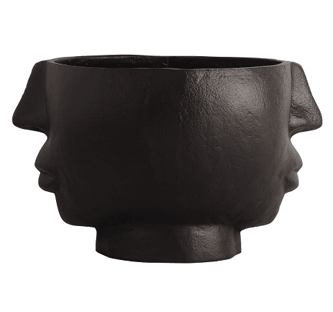 Two Face Vase Black - Ouch Cart