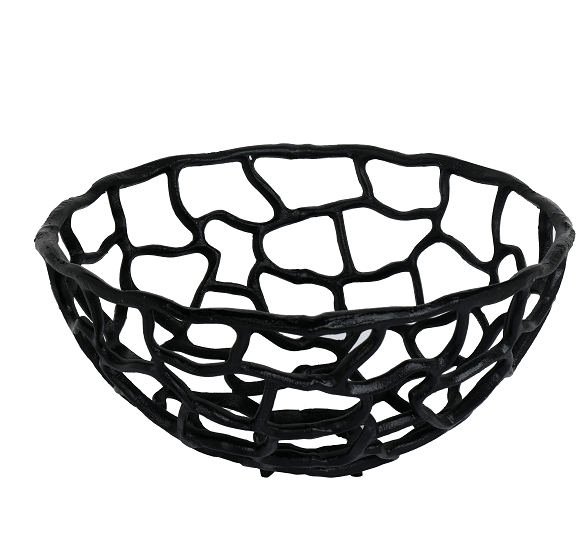 Entwined Basket set of 3 in Black Colour