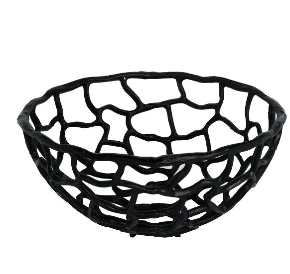 Entwined Basket set of 3 in Black Colour - Ouch Cart