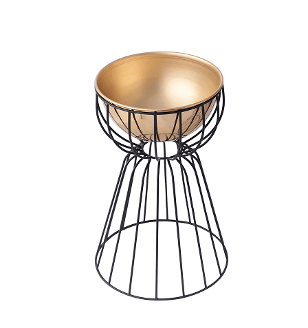 Twin Medium Bloom Gold floor planters - Ouch Cart