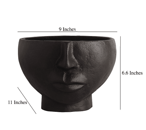 Two Face Vase Black - Ouch Cart