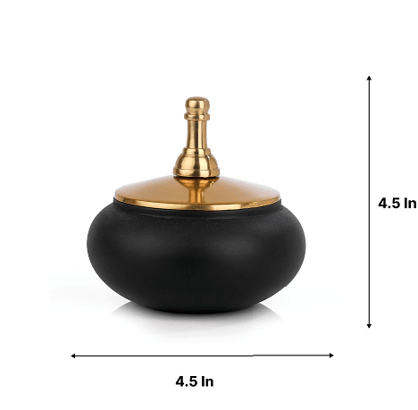 Shogi Storage Box Medium in Gold & Black - Ouch Cart