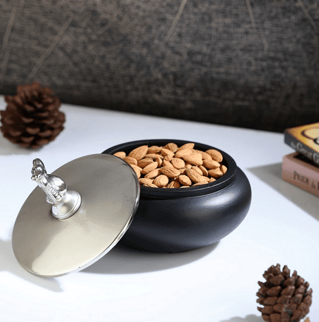 Shogi Storage Box Large in Silver & Black - Ouch Cart