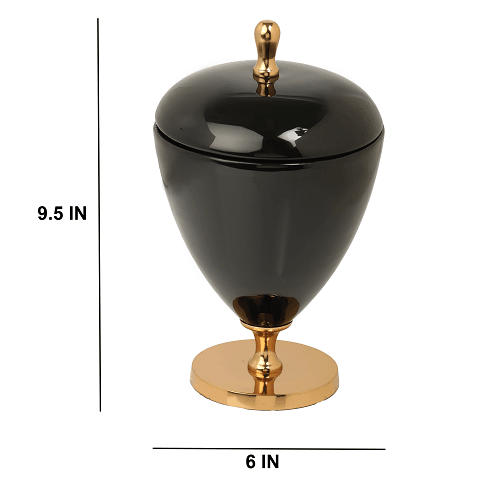 Versa Enamel Box Black - Ouch Cart