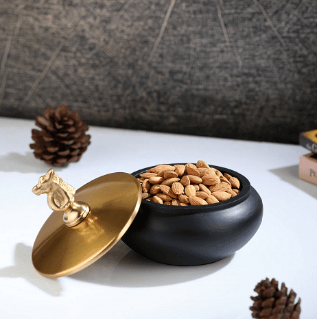 Shogi Storage Box Large in Gold & Black - Ouch Cart