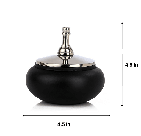 Shogi Storage Box Medium in Silver & Black - Ouch Cart