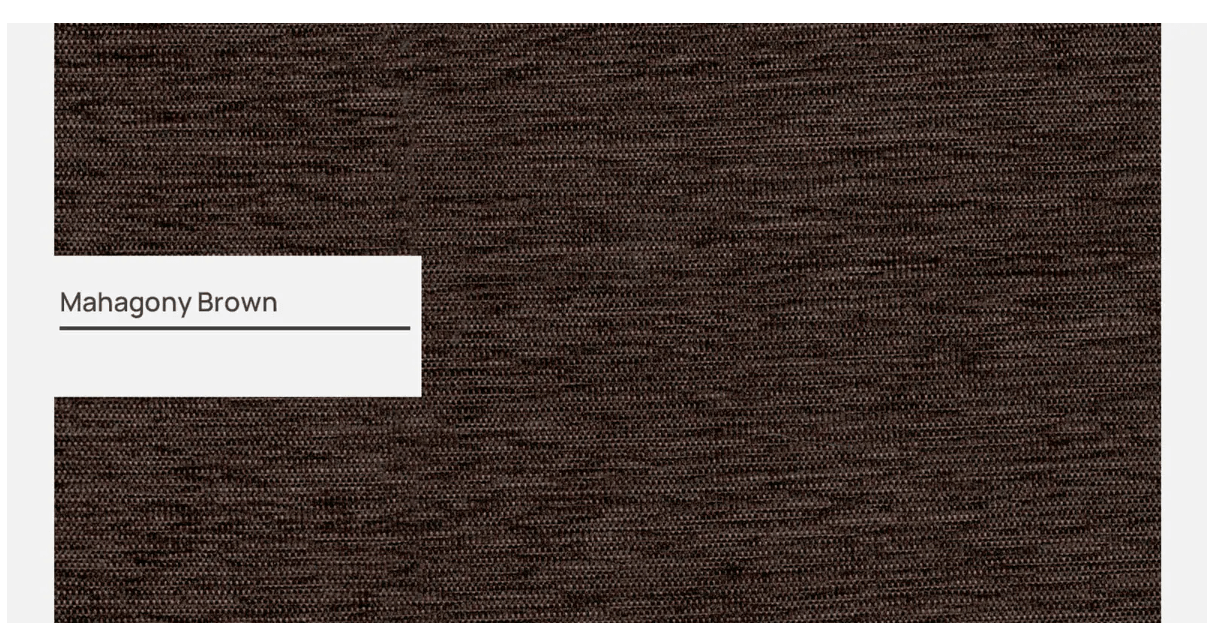 Fabric 3 Seater Sofa In Mahogany Colour - Ouch Cart