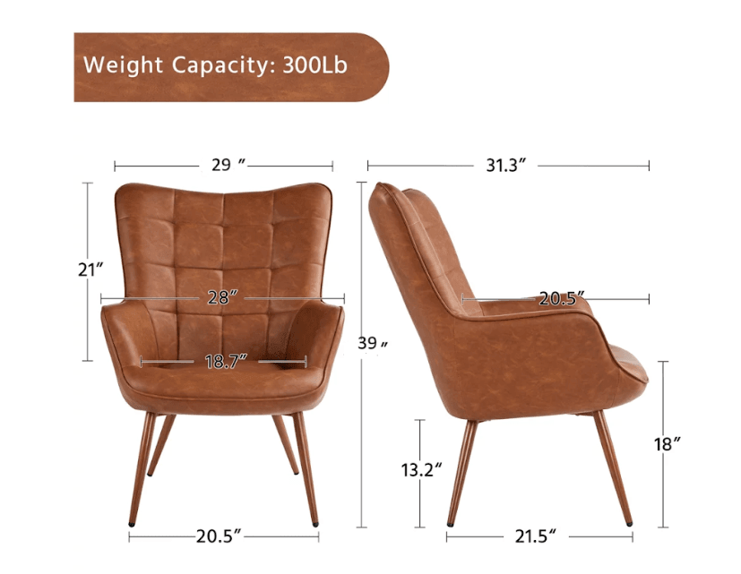 LAPIS ACCENT CHAIR - Ouch Cart