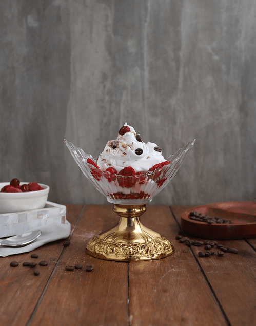 The "Crescent Artistocrat's Glass" Bowl (Gold) - Ouch Cart