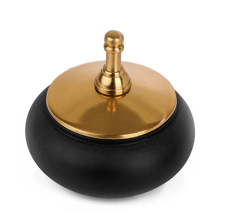 Shogi Storage Box Medium in Gold & Black - Ouch Cart